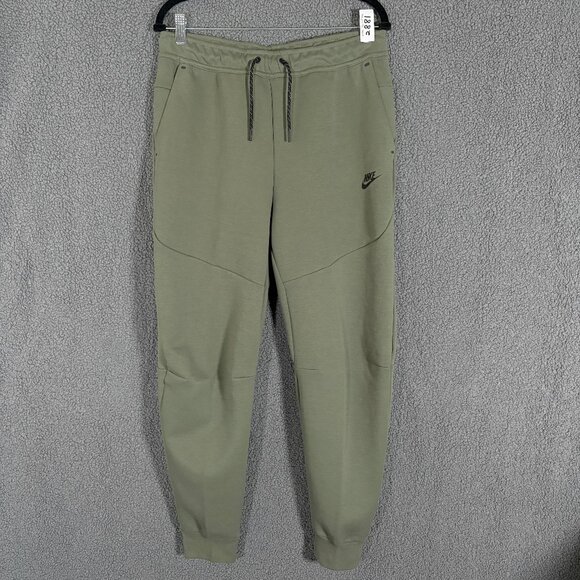 Nike Tech Fleece Jogger Pants - Men's Size M - Green - Picture 1 of 8